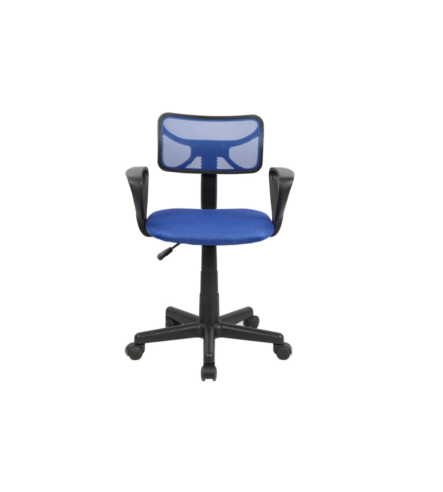 SEDIA UFFICIO BLU "SPOT2" CON BRACCIOLI, 54X87X44 CM